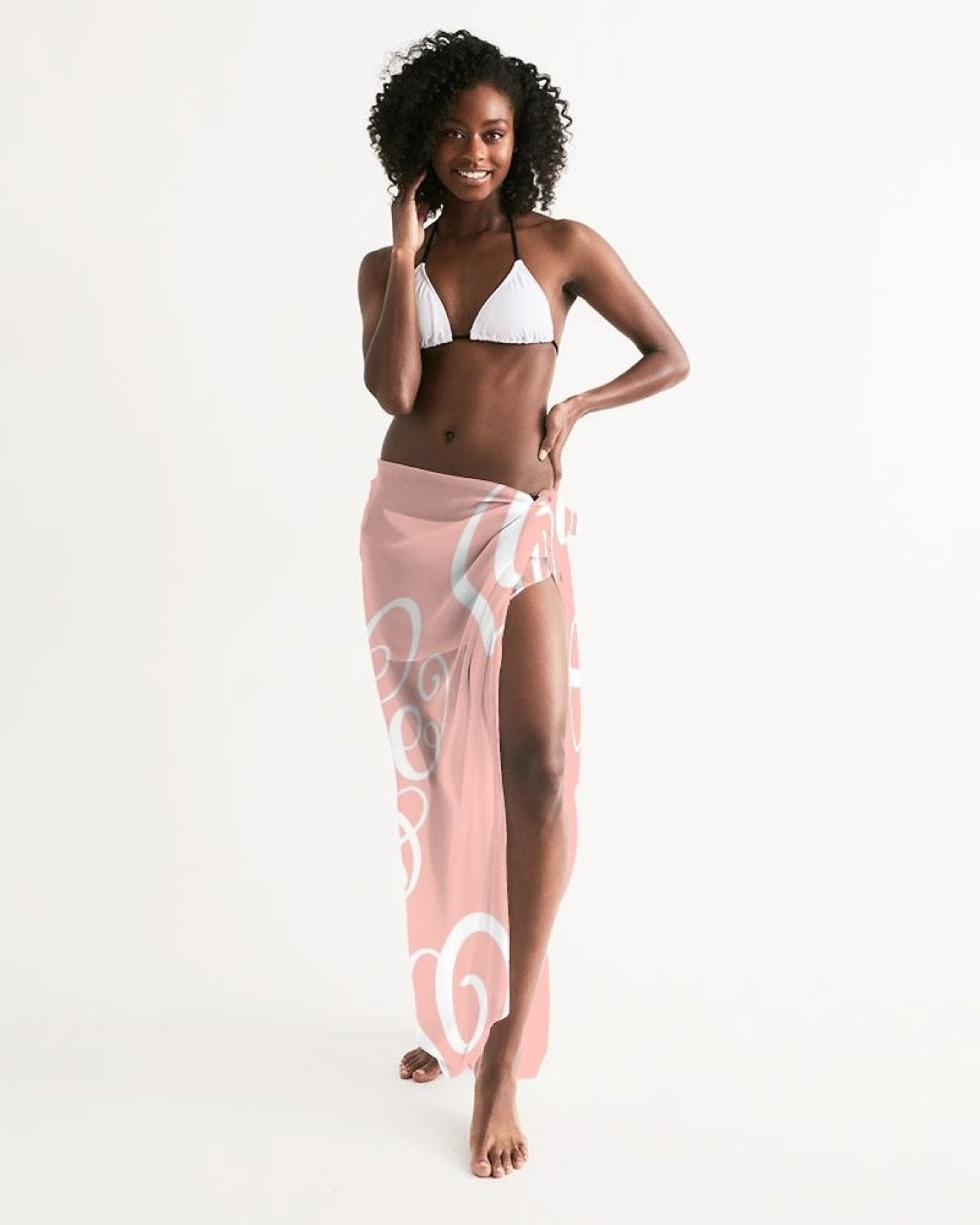 Love Word Art Illustration Sarong