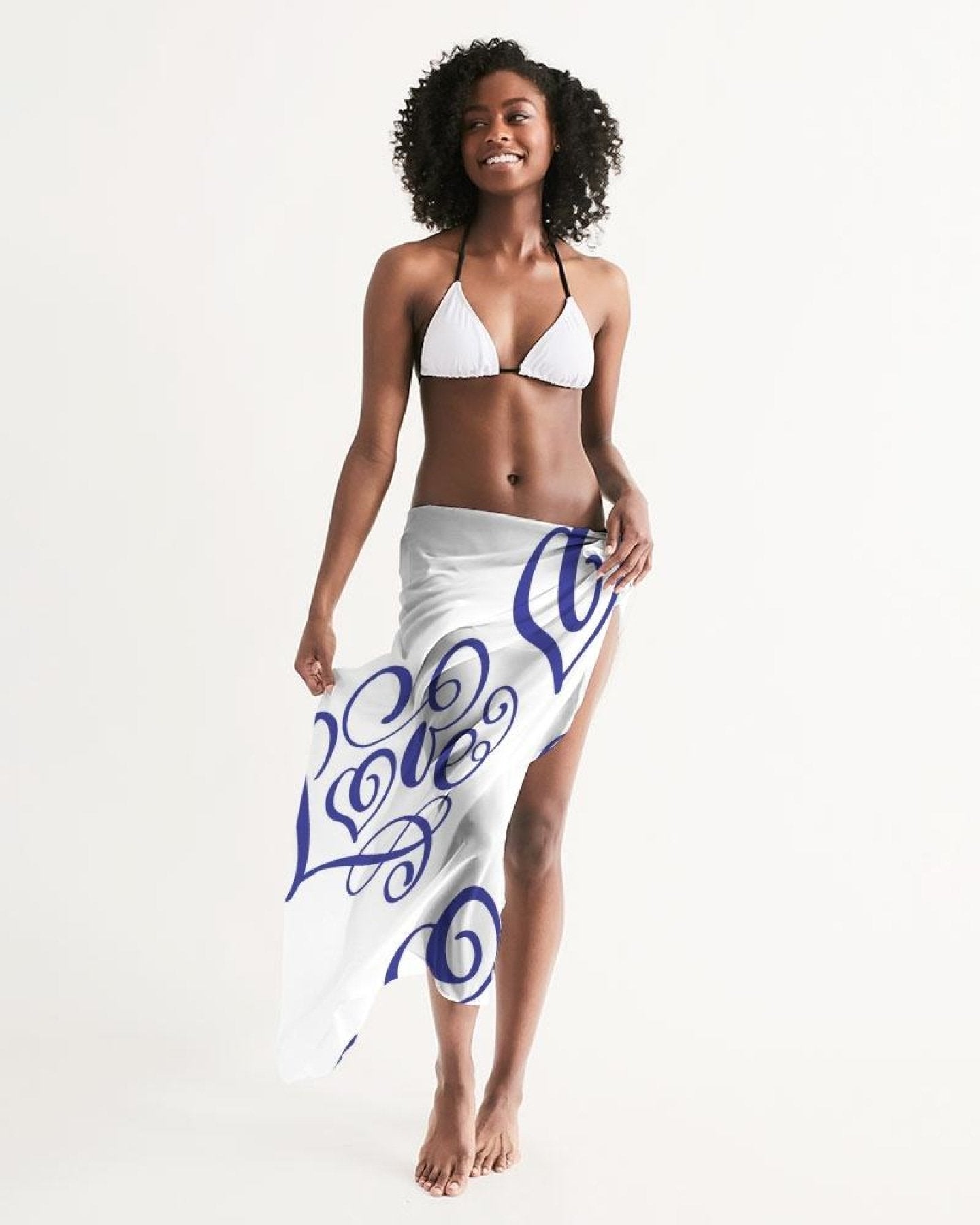 Sheer Love Bleu Swimsuit Sarong