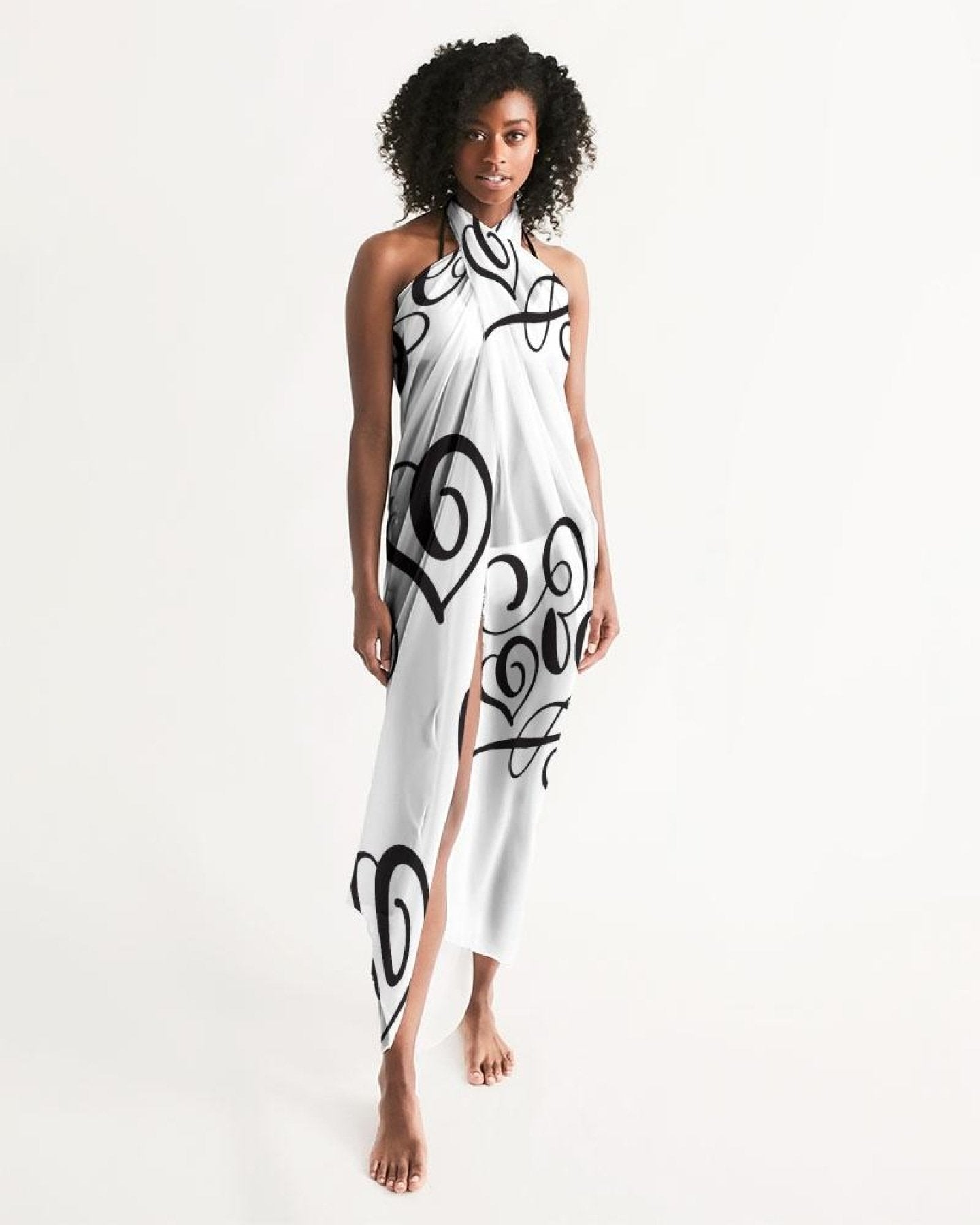 Love Black and White Sarong