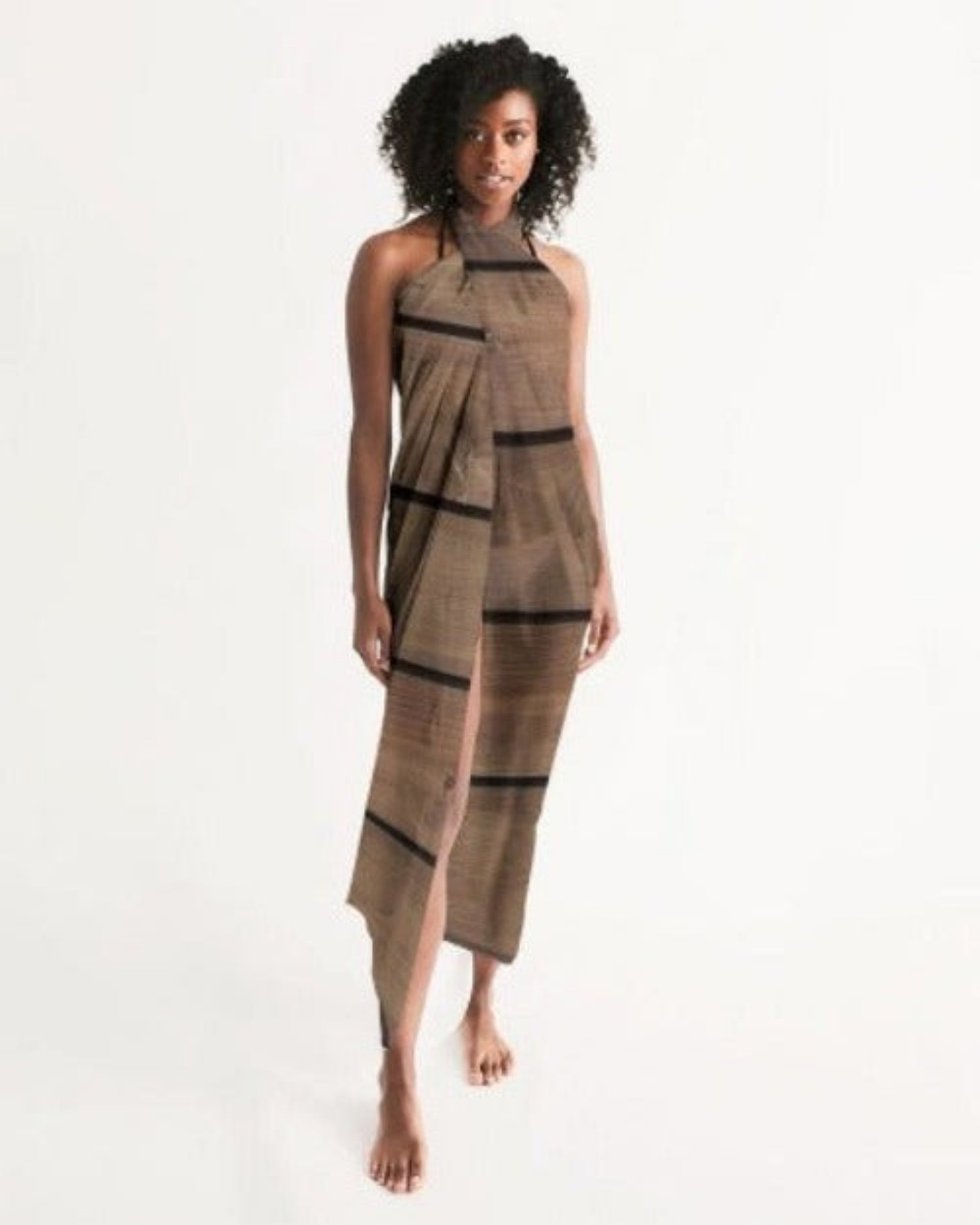 Brown Wood Sheer Sarong