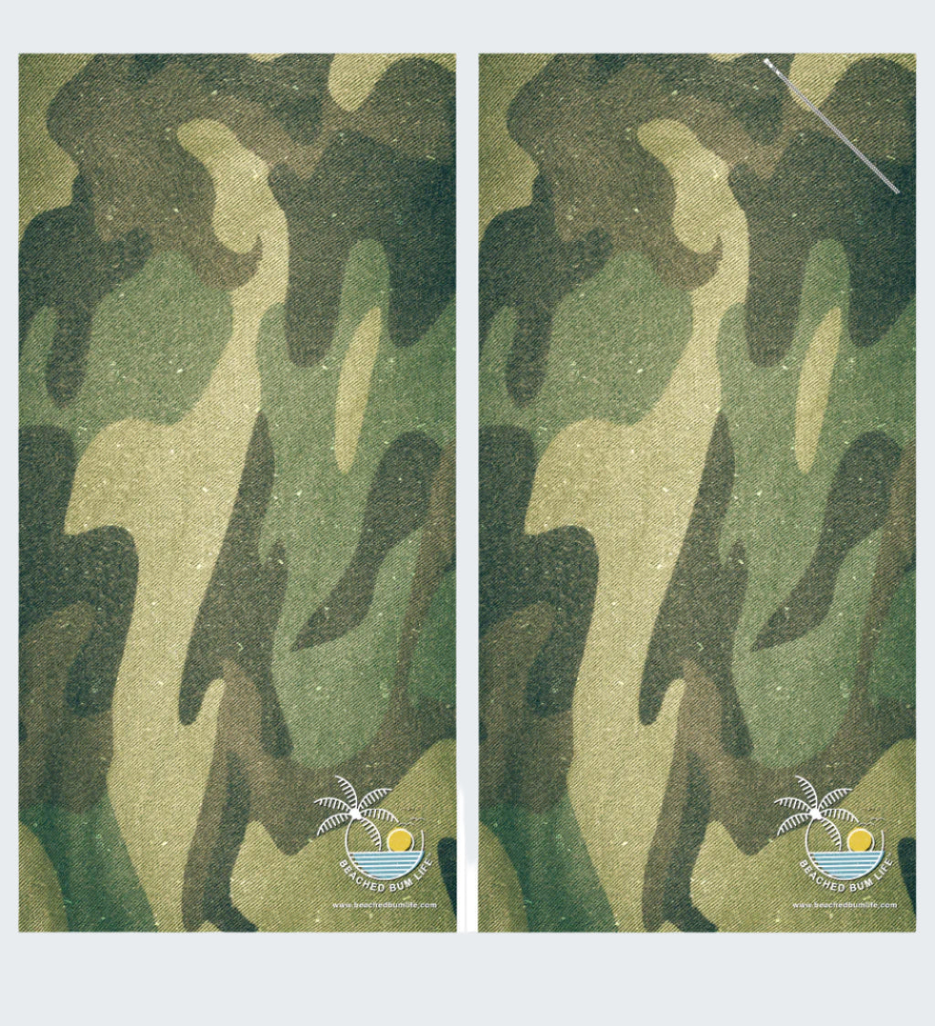 Two camouflage patterns side by side with 'The Cameo' branding.