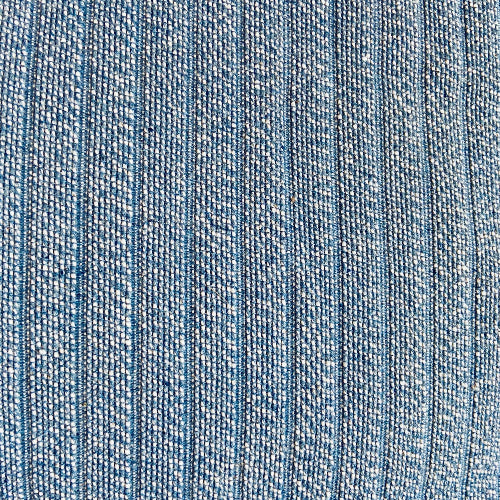 Close-up of blue denim fabric texture