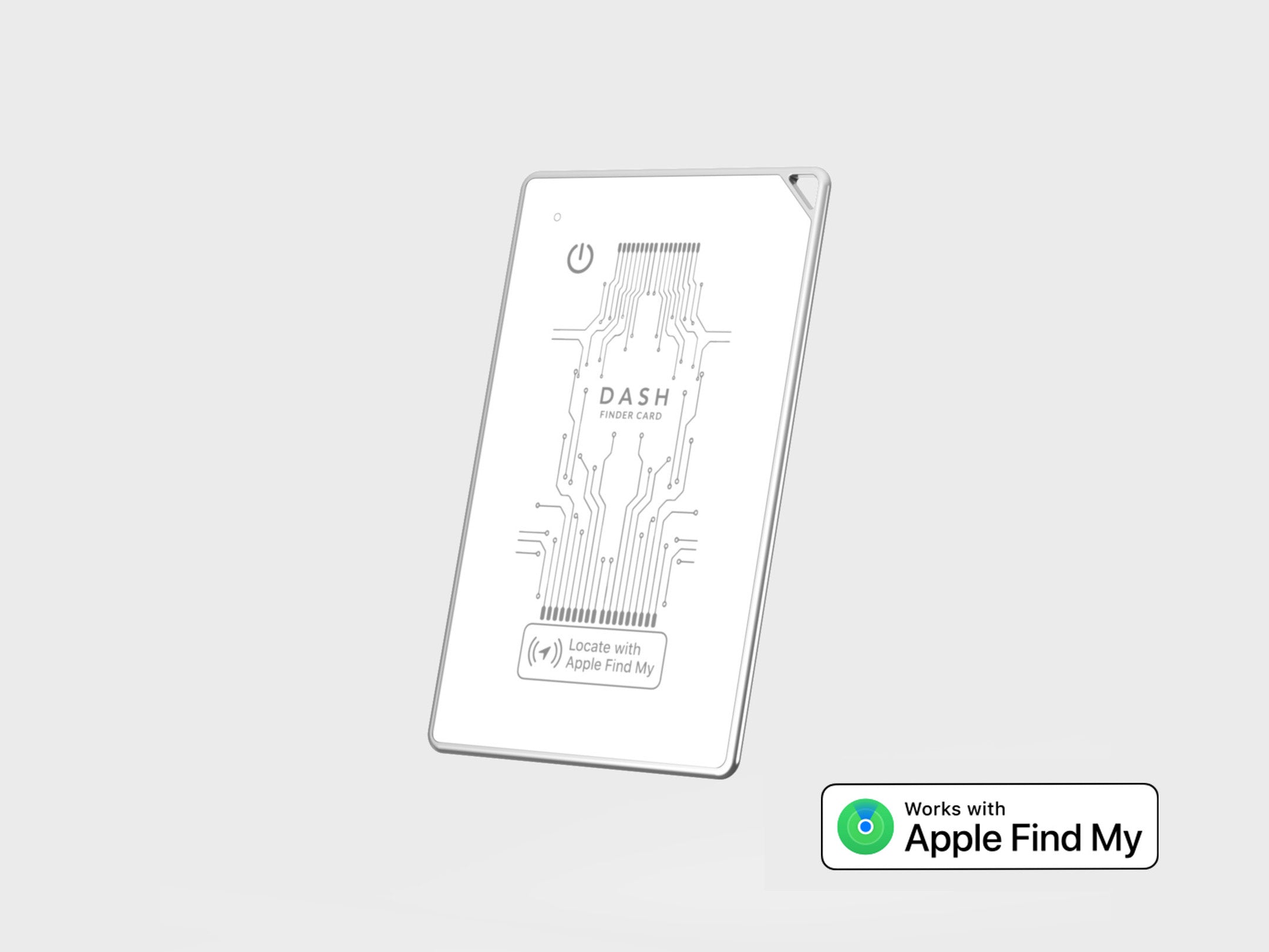 Dash Wallets - Thinnest Tracker Card - Tempered Glass & Aluminum, Wireless Recharge, Waterproof