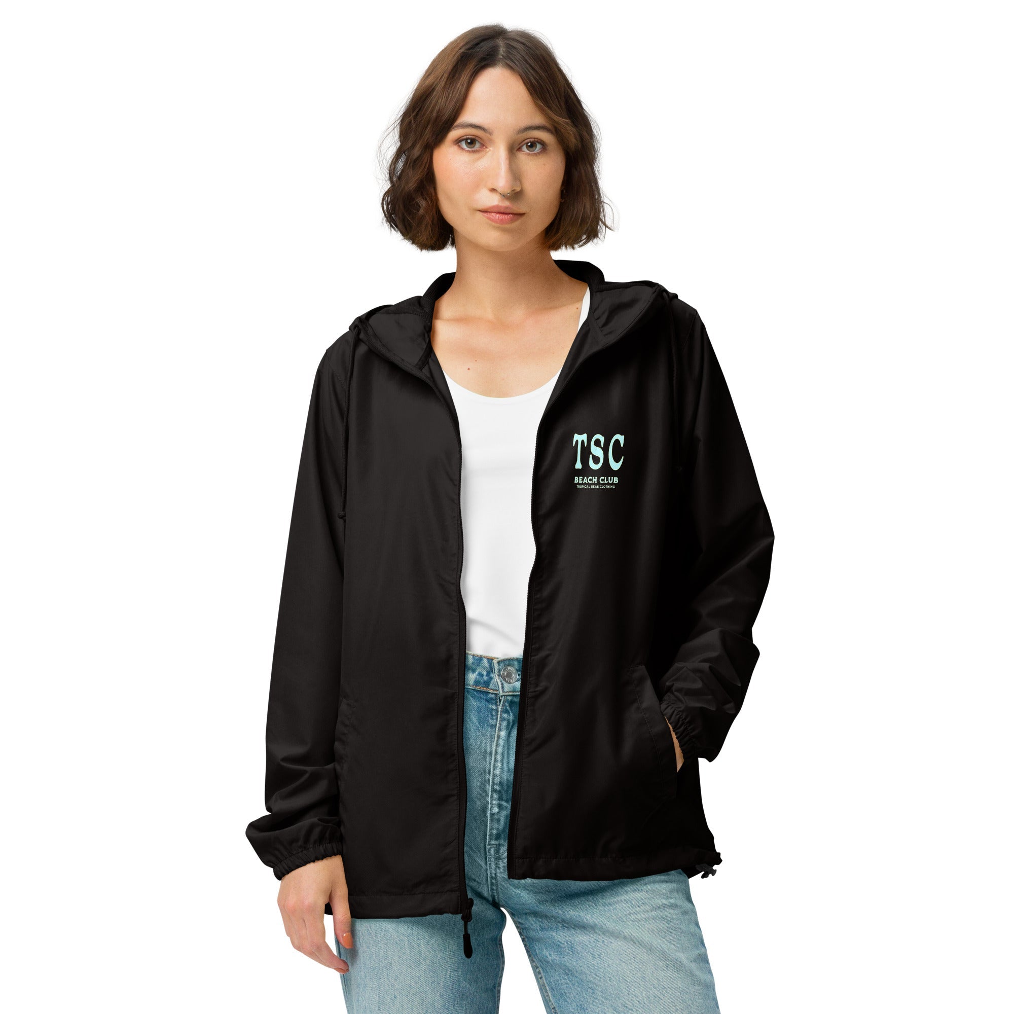 Unisex TSC Beach Club Lightweight Zip Up Windbreaker