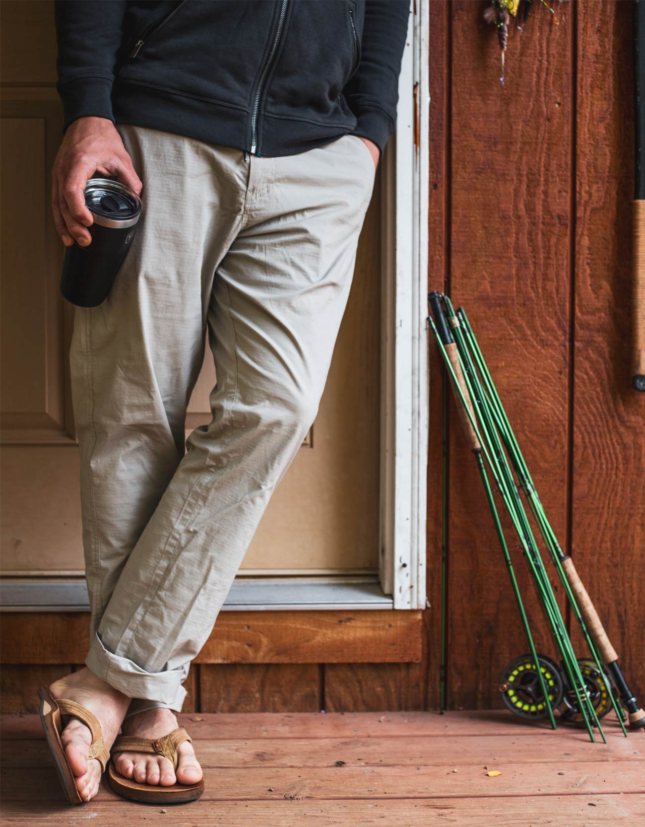 Vagabonds Khaki Riptop Adventure Pants