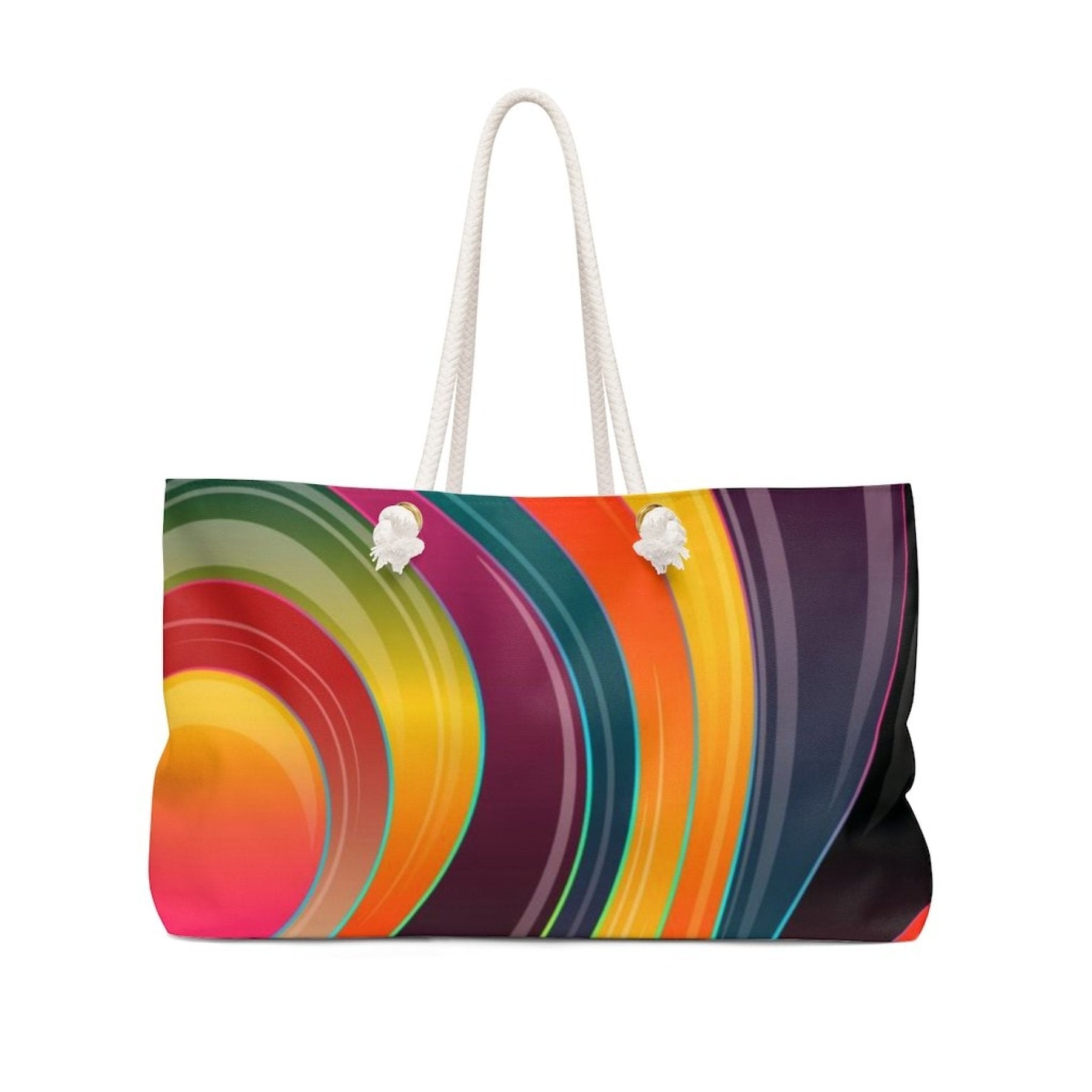 Swirl Multicolor Weekender Tote Bag