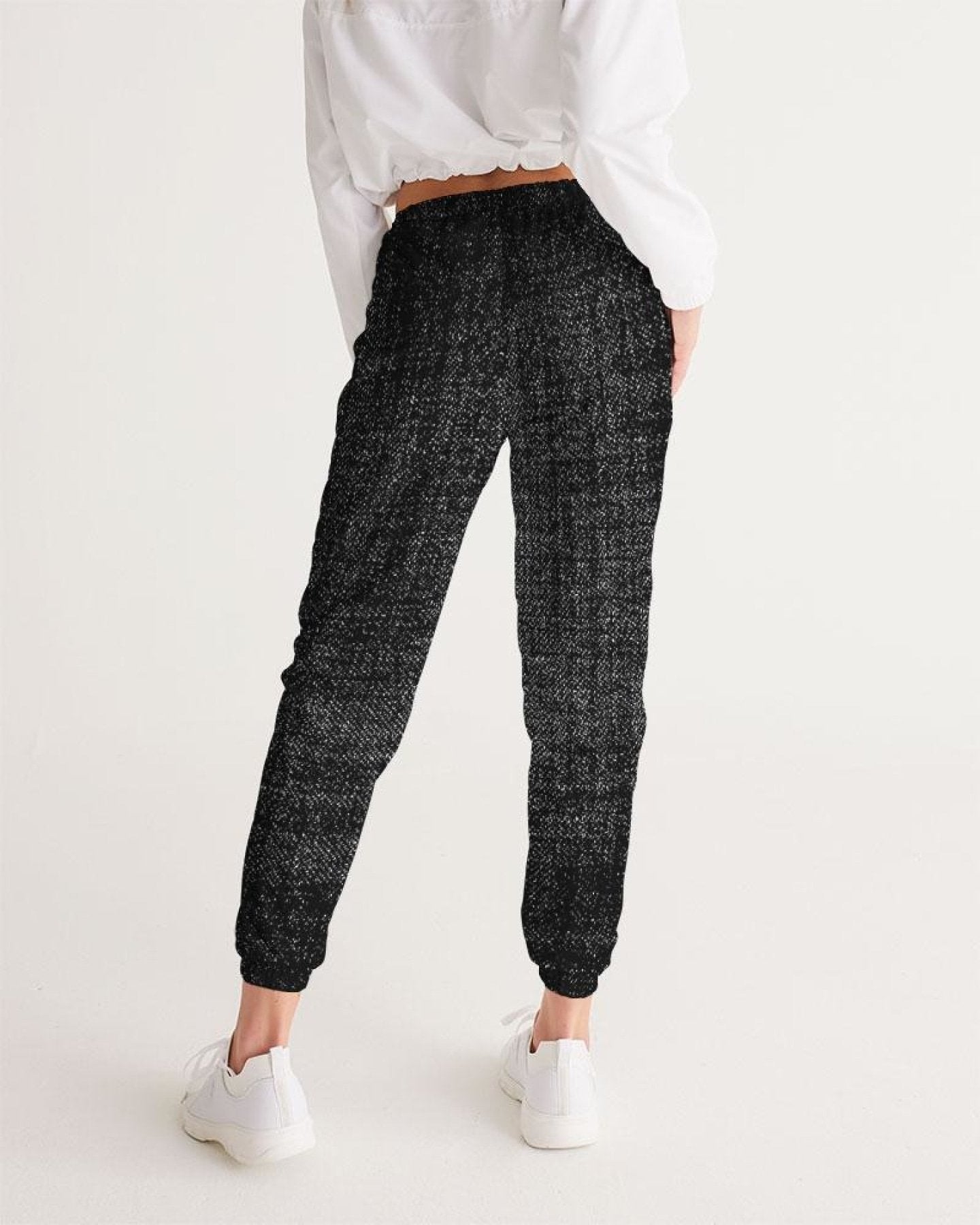 Black and Gray Distressed Sports Pants