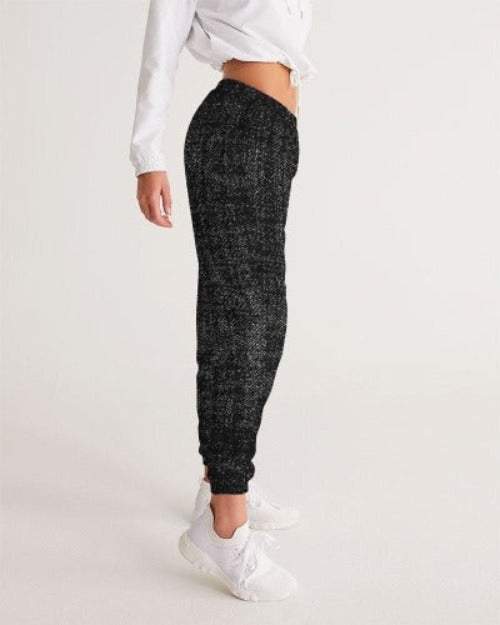 Black and Gray Distressed Sports Pants