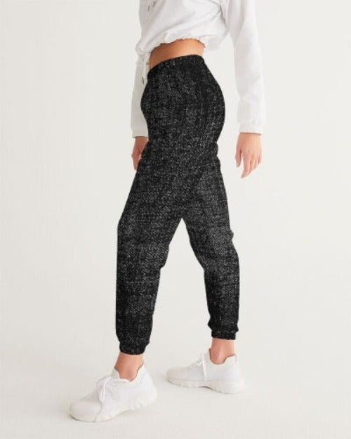 Black and Gray Distressed Sports Pants