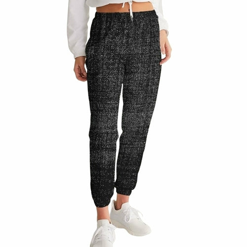 Black and Gray Distressed Sports Pants