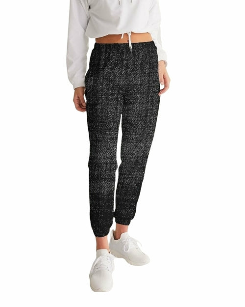 Black and Gray Distressed Sports Pants