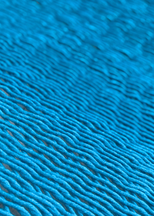 Close-up of textured blue surface