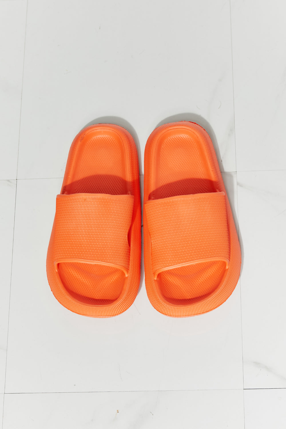 MMShoes Arms Around Me Open Toe Slide in Orange - Sun of the Beach Boutique