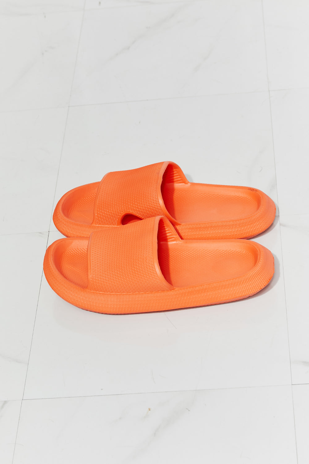 MMShoes Arms Around Me Open Toe Slide in Orange - Sun of the Beach Boutique