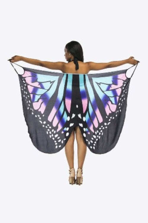 Butterfly Spaghetti Strap Cover Up - Sun of the Beach Boutique