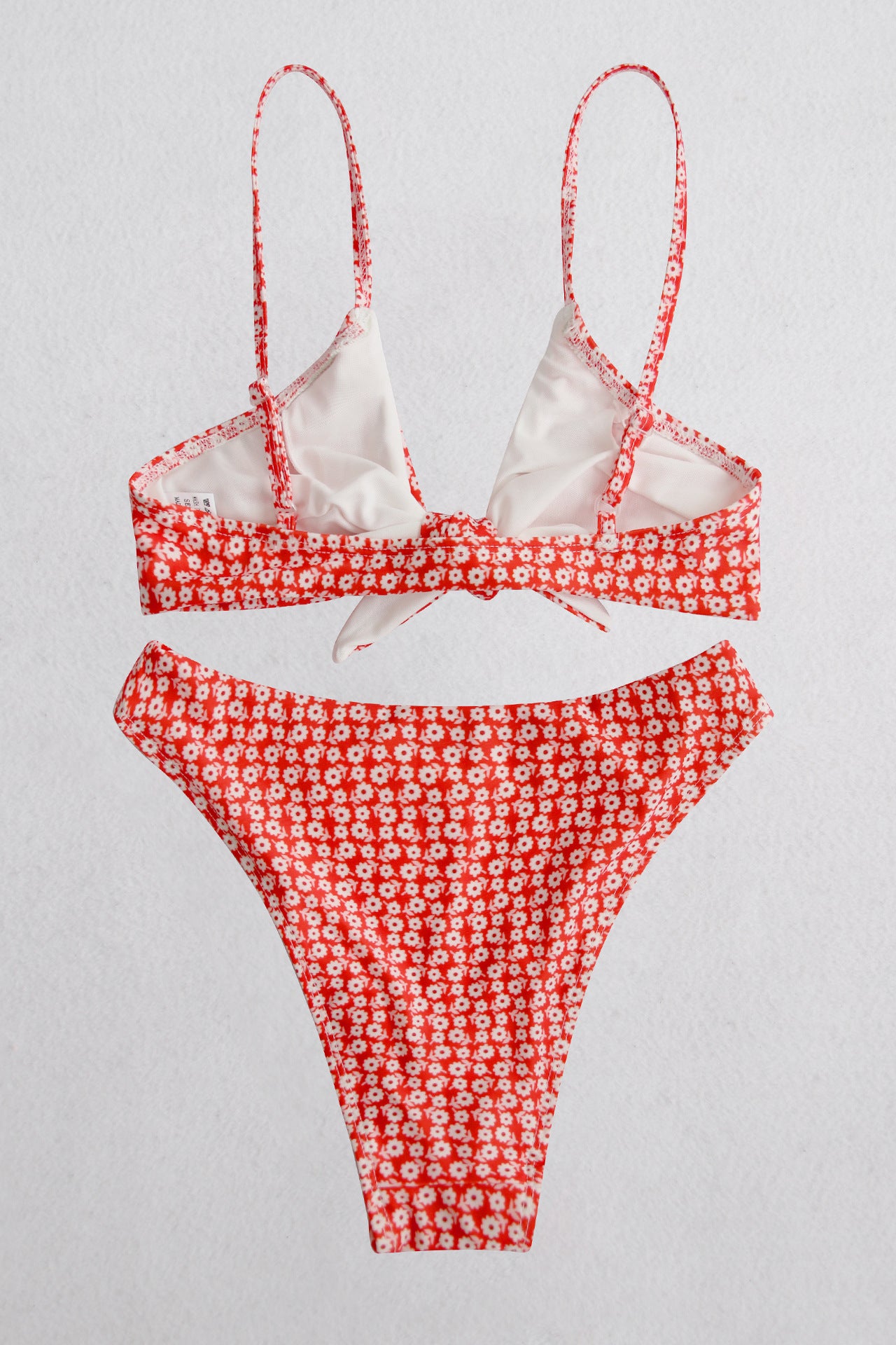 Printed Tie Front Spaghetti Strap Bikini Set - Sun of the Beach Boutique