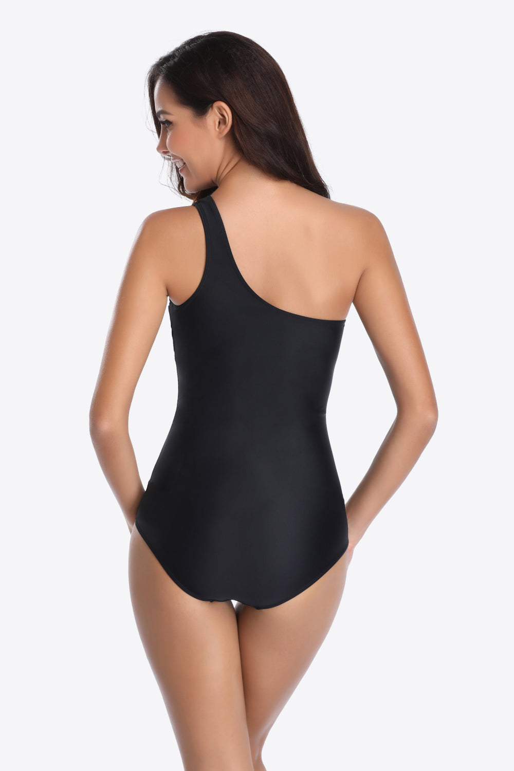 One-Shoulder Sleeveless One-Piece Swimsuit - Sun of the Beach Boutique
