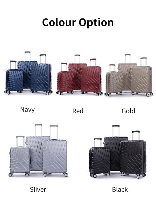 Suitcase Hardside Luggage Sets 3 Pieces with Double Spinner Wheels - Sun of the Beach Boutique