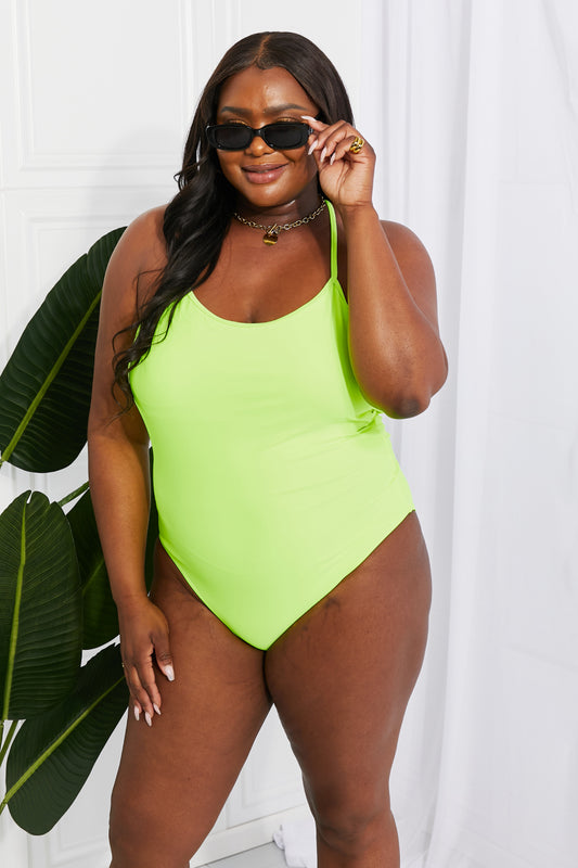 Marina West Swim High Tide One-Piece in Lemon-Lime - Sun of the Beach Boutique